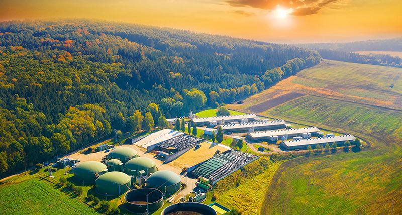 Beispiel einer Biogasanlage